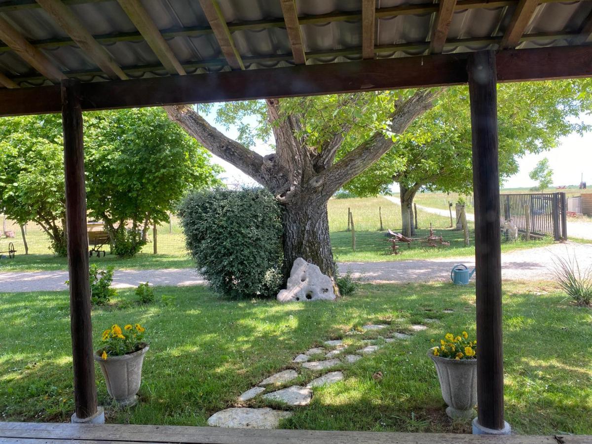 Mobilhome Sous Chalet En Bois A La Ferme Josnes 외부 사진